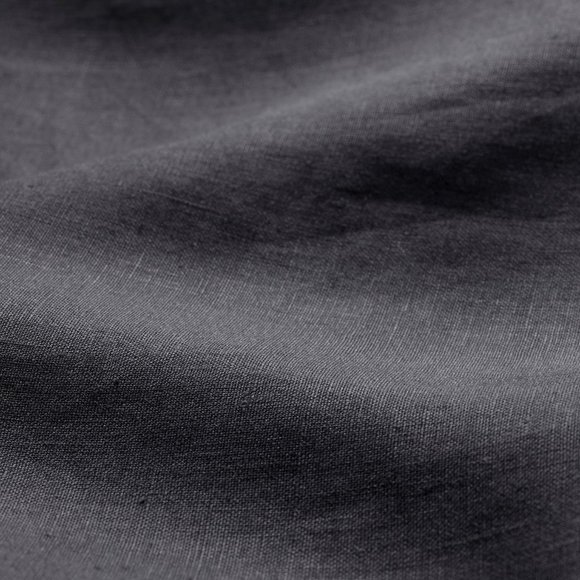 IKEA PUDERVIVA Duvet Cover with Pillowcases Queen Full Dark Gray 100% Linen - Picture 4 of 6